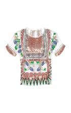 Temperley London Talia Embellished Mesh T-shirt