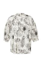 Co Floral Pleated Blouse