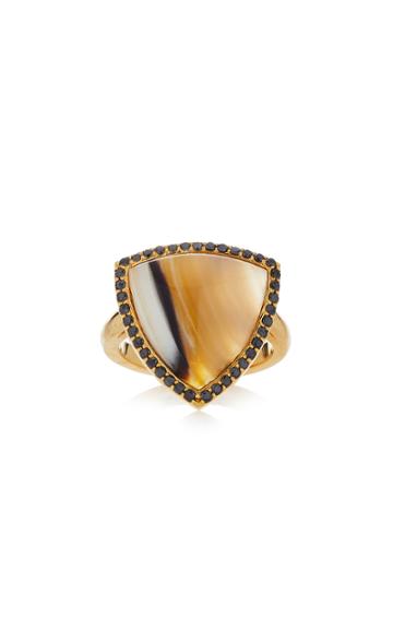 Guita M 18k Gold, Diamond And Agate Ring