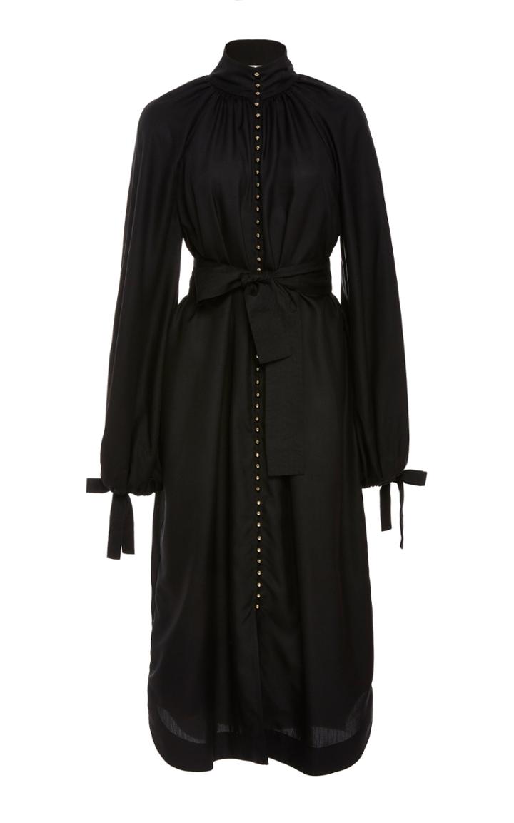 Zimmermann Ninety-six Billow Silk Shirt Dress