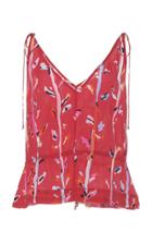 Altuzarra Toto Printed Silk Top