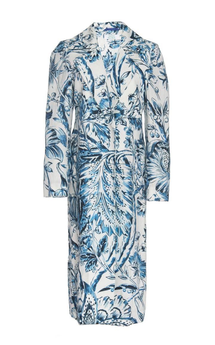 Maison Alma Limited Edition 'flores Catay' Trench Coat