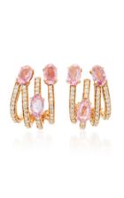Hueb Spectrum Pink Sapphire And Diamond Earrings