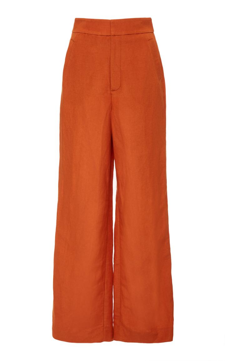 Moda Operandi Significant Other Solace High-waisted Linen-blend Amber Pants Size: 4