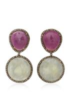Lauren Craft Collection Seren 18k Gold Multi-stone Earrings