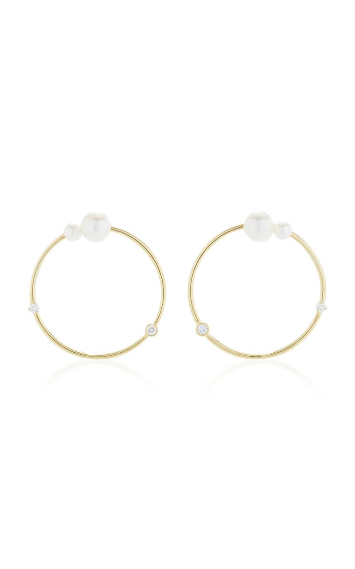 Jemma Wynne White Pearls Hoops
