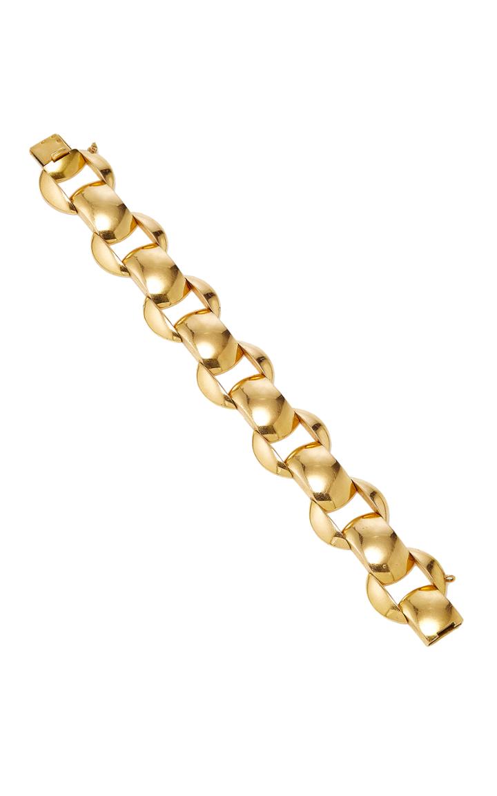 Fred Leighton One-of-a-kind 18k Yellow Gold Open Discs French Bracelet