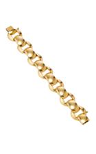 Fred Leighton One-of-a-kind 18k Yellow Gold Open Discs French Bracelet