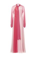 Luisa Beccaria Tie Neck Long Dress