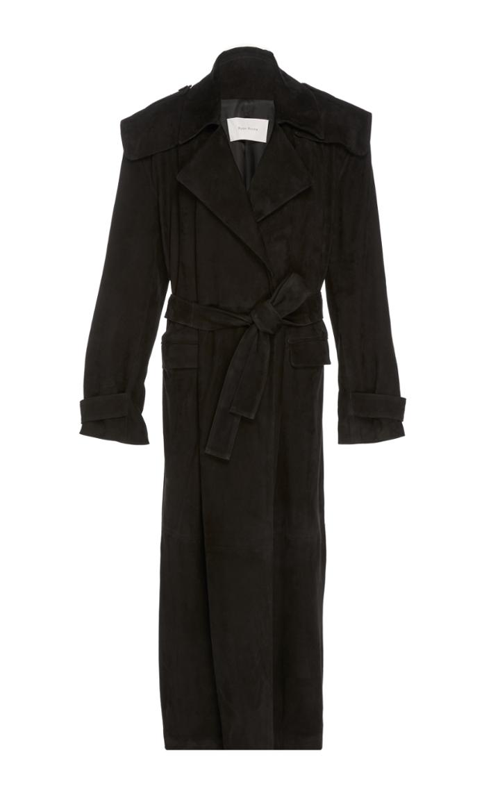 Ryan Roche Suede Trench Coat