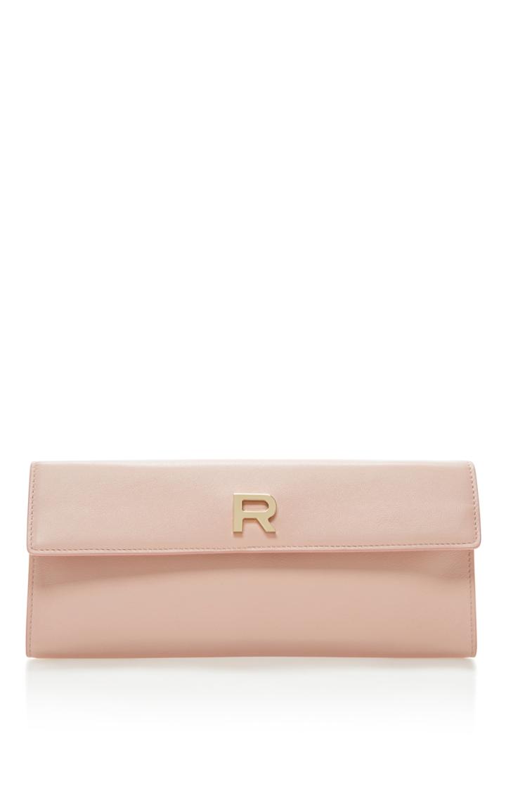 Rochas Leather Rectangle Clutch
