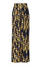 Leal Daccarett Mambo Printed Crepe Wide-leg Pant