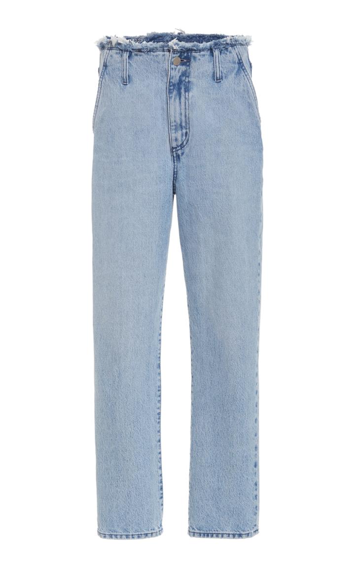 Nobody Denim Sienna Raw High-rise Straight-leg Jeans