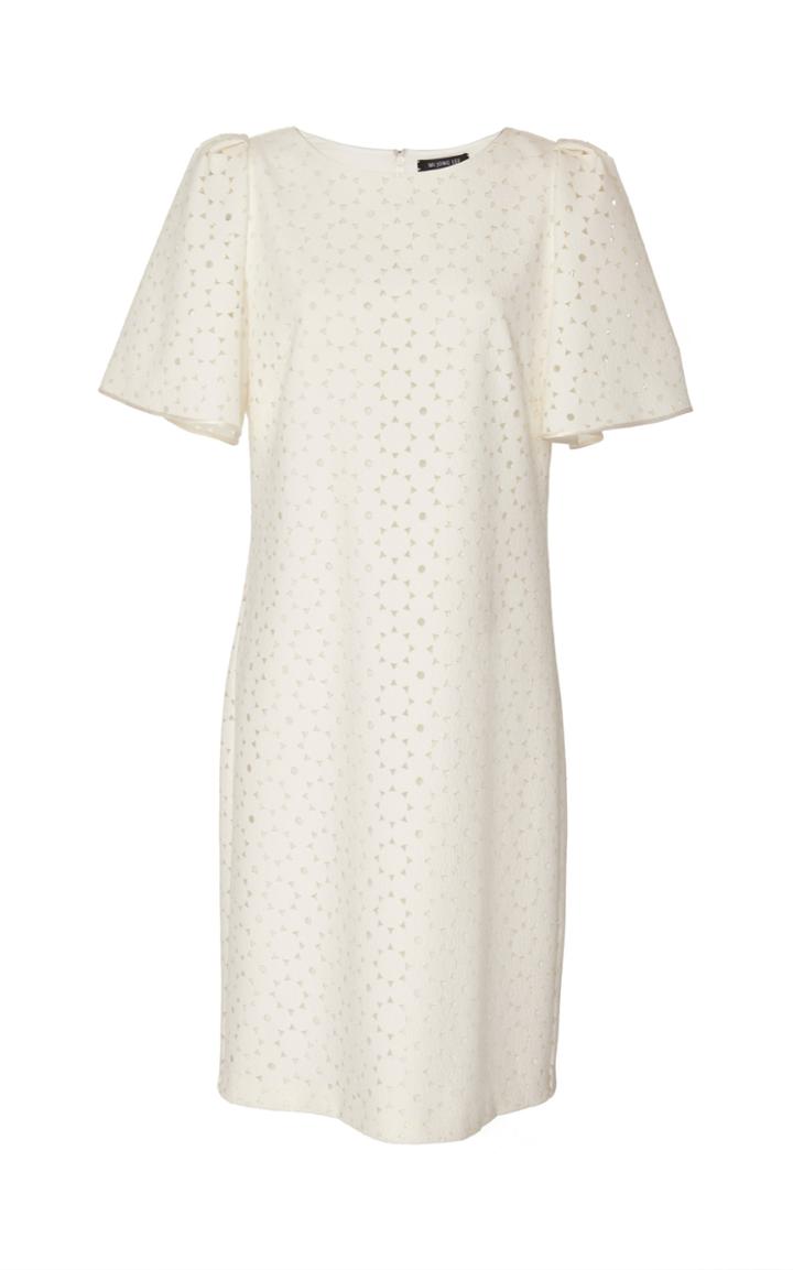 Mi Jong Lee Shift Dress With Flared Sleeve