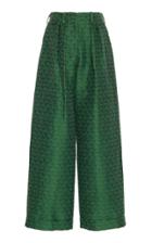 Rosie Assoulin Patterned Jacquard Linen-blend Pants