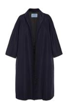 Prada Zippered Silk Overcoat