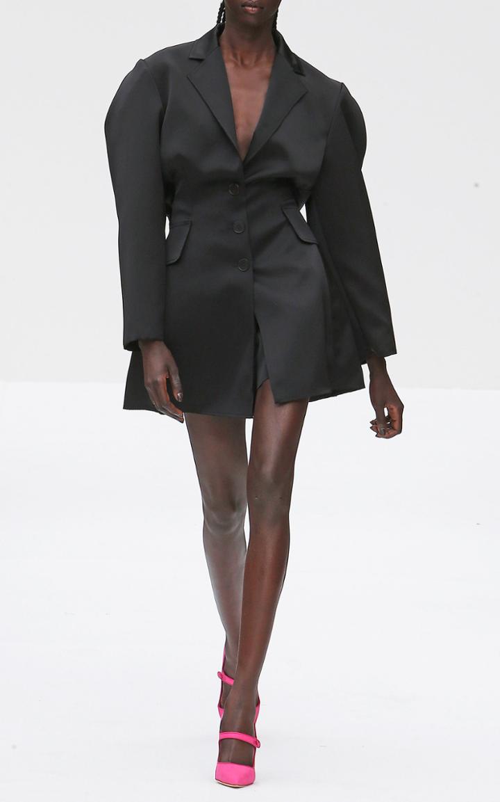 Moda Operandi Carolina Herrera Oversized Satin Jacket Size: 0