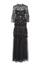 Needle & Thread Dahlia Floral Embroidered Gown Size: 0