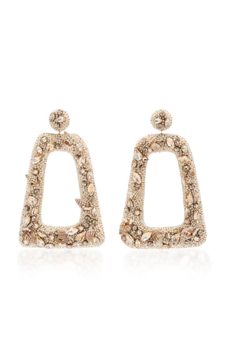 Deepa Gurnani Greena Glass Earrings