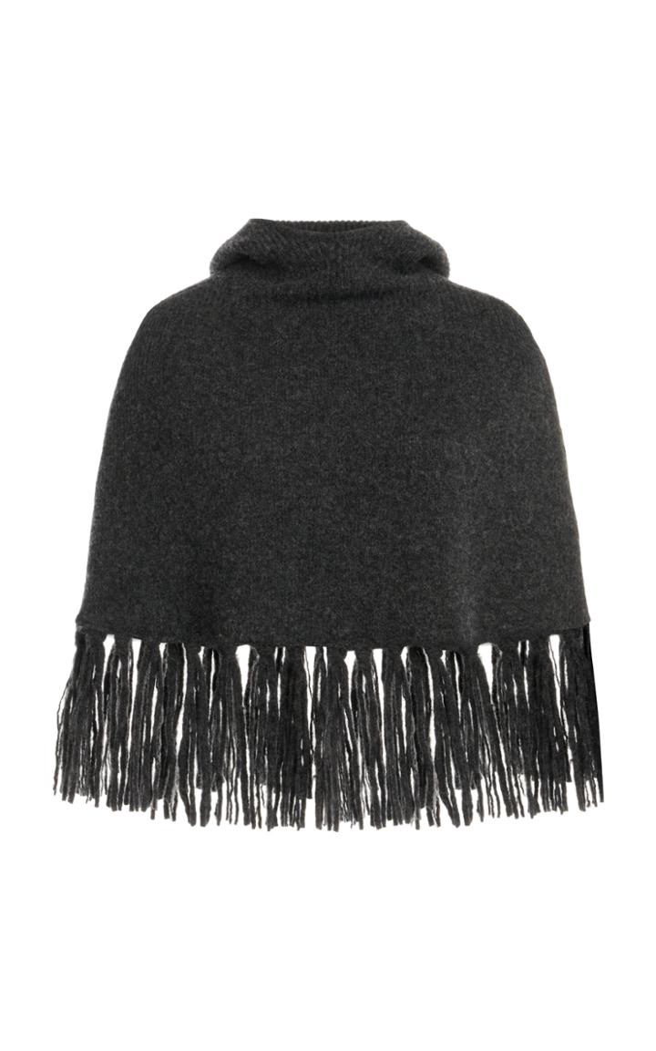 Moda Operandi Paco Rabanne Fringed Knit Cape