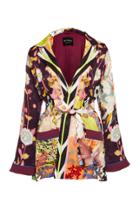 Etro Printed Satin Wrap Jacket