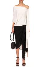 Moda Operandi Michael Kors Collection Silk Side-drape Sarong Skirt