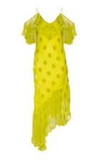 Maria Lucia Hohan Raine Polka Dot Velvet Chiffon Dress