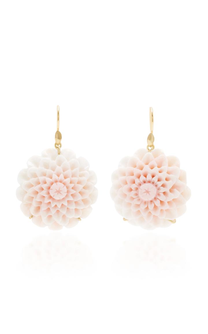 Annette Ferdinandsen M'o Exclusive: Dahlia Blossom Pink Conch Shell Earring