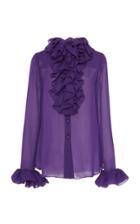 Anna Sui Ruffled Georgette Blouse
