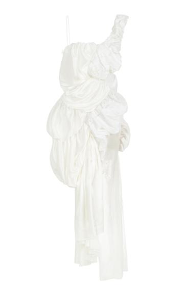 Moda Operandi Caroline Hu Twisted Silk-lace Dress