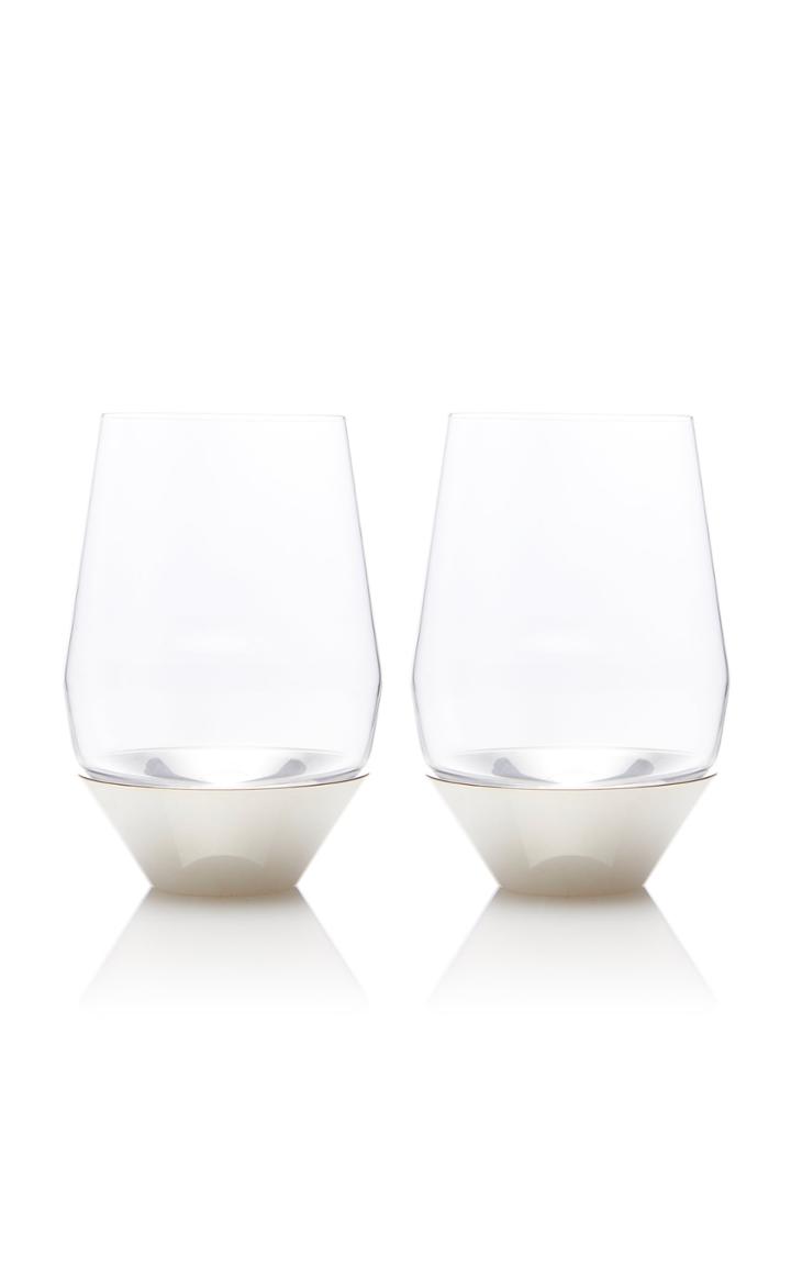 Puiforcat Set-of-two Silver Red Wine Glasses