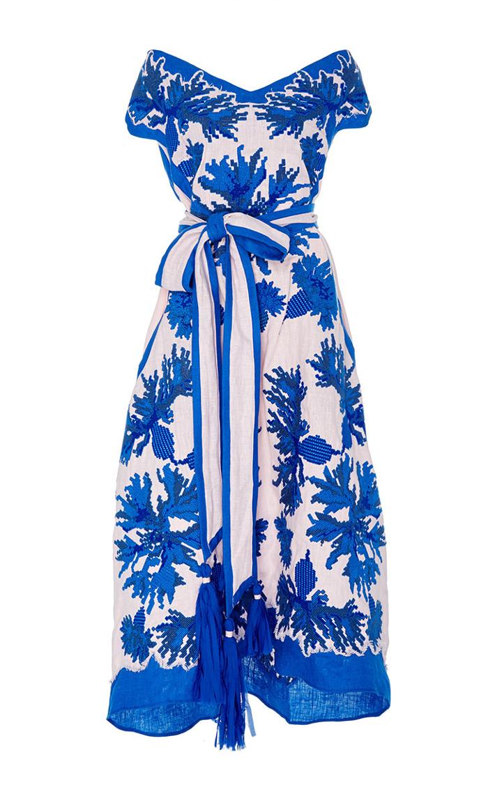 Yuliya Magdych Cornflowers Midi Dress