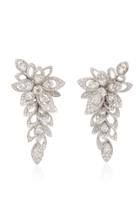 Busatti Spring 18k White Gold And Diamond Earrings