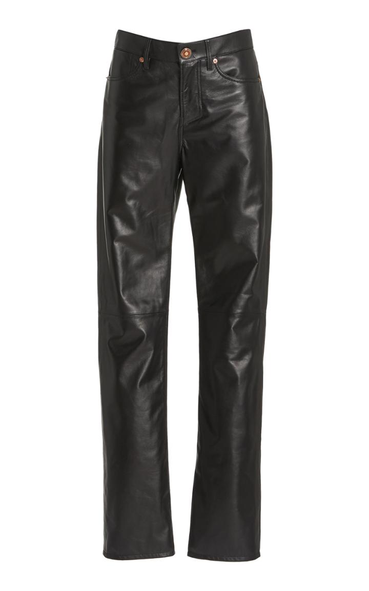 Moda Operandi Gabriela Hearst Charles Leather Straight-leg Pants