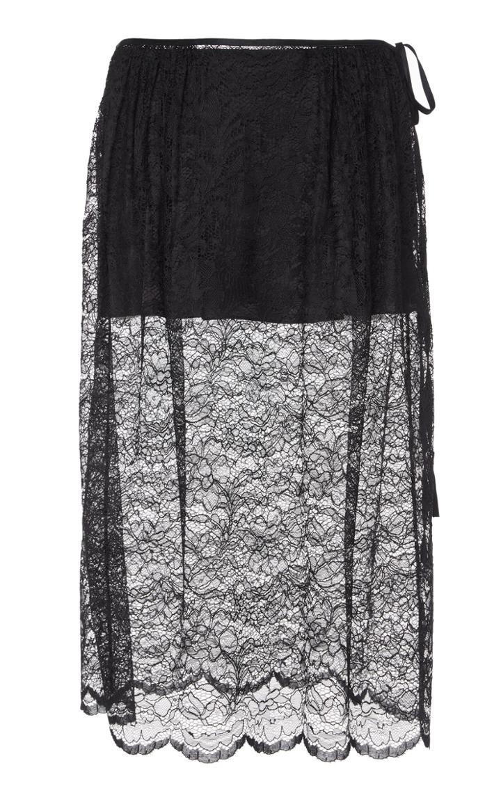 Paco Rabanne Lace Wrap Skirt