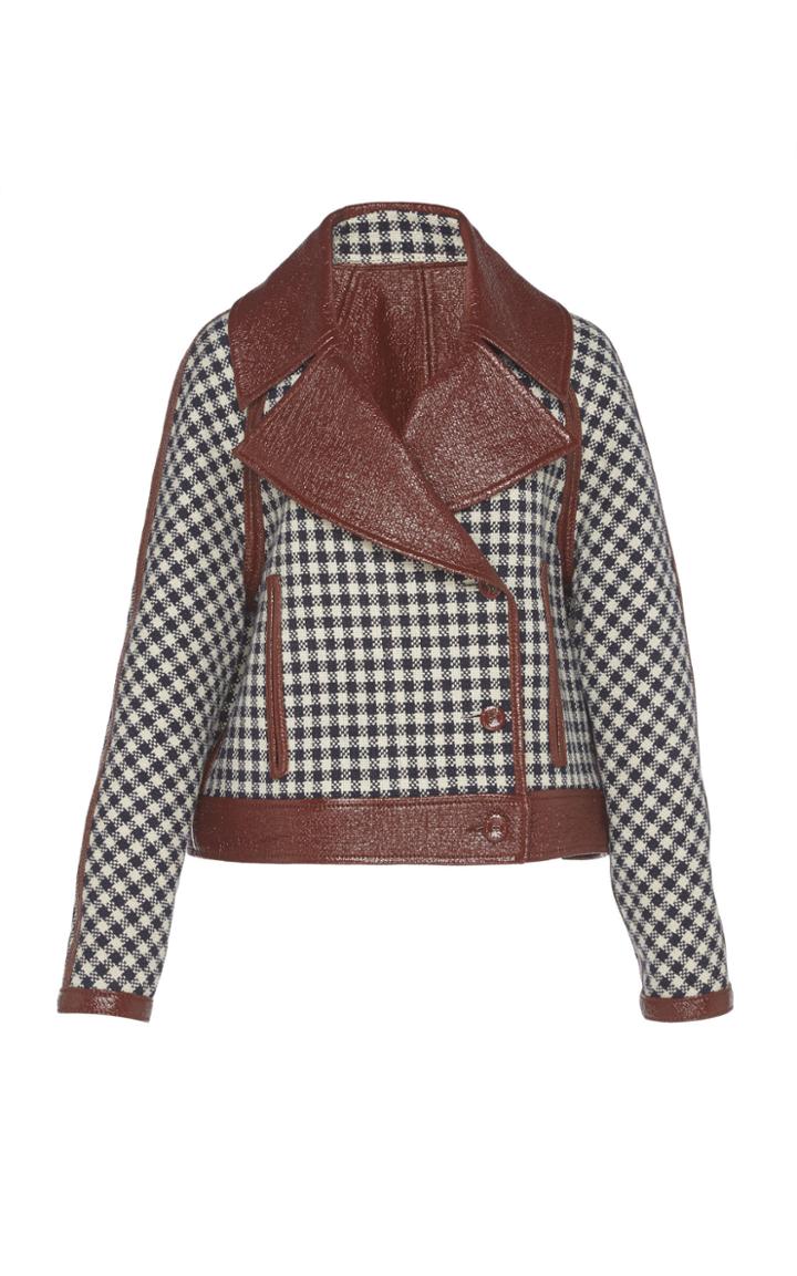 Martin Grant Reversible Linen-blend Peacoat