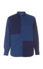 Blue Blue Japan Paneled Cotton-flannel Shirt