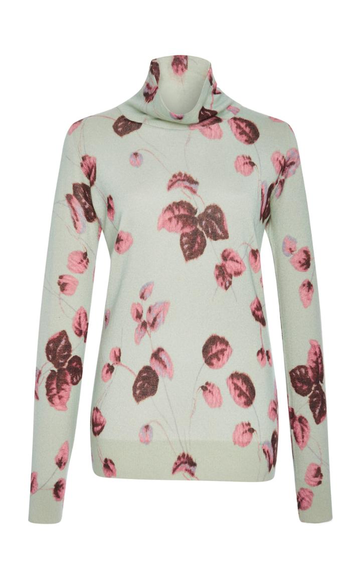 Luisa Beccaria Floral Wool Top