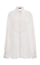 Moda Operandi Ann Demeulemeester Button-detailed Cotton Top Size: 36