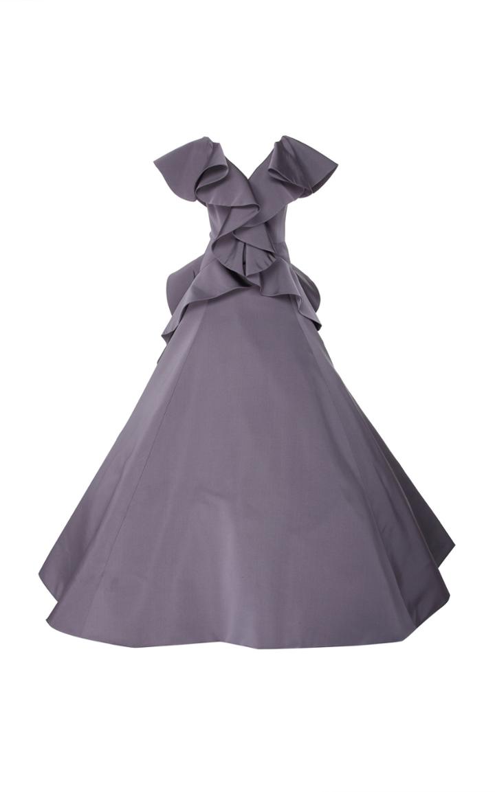 Christian Siriano Ruffled Bodice Gown