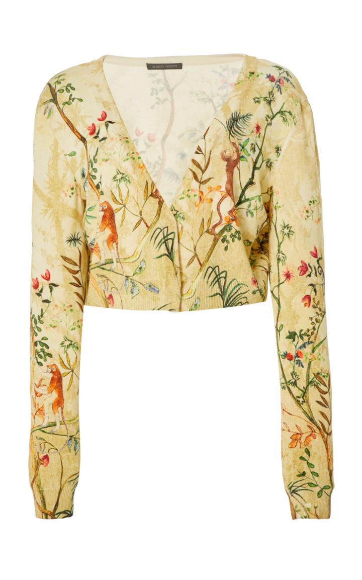 Alberta Ferretti Cropped Sweater