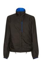 Prada Black And Blue Reversible Nylon Zip Jacket