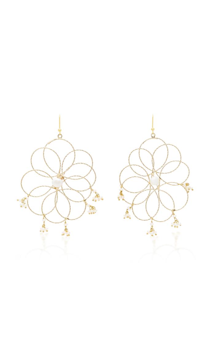 Rosantica Cosmo Gold-tone Pearl Earrings