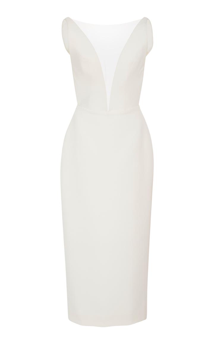 Romona Keveza Tea-length Cocktail Dress