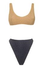 Oseree Sporty Stretch-lurex Bikini Set