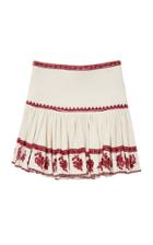 Isabel Marant Toile Russel Embroidered Cotton Mini Skirt