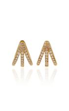 Melissa Kaye Cris 18k Gold Diamond Earrings