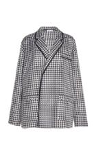 Haider Ackermann Oversized Silk-blend Houndstooth Jacket