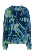 The Elder Statesman Swirl Tie Dyed Cotton Sweatshirt