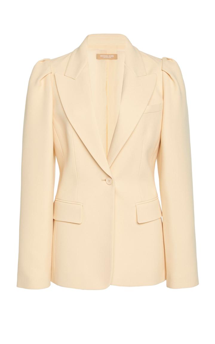 Michael Kors Collection Puff Sleeve Cady Blazer